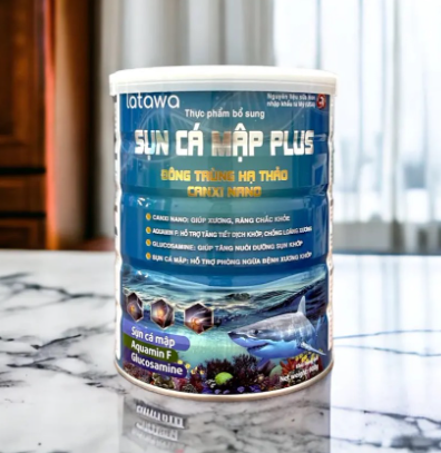 (Chính hãng; 900g, HSD 2027) Sữa bột Sụn cá mập Plus Đông Trùng hạ Thảo Canxi Nano.