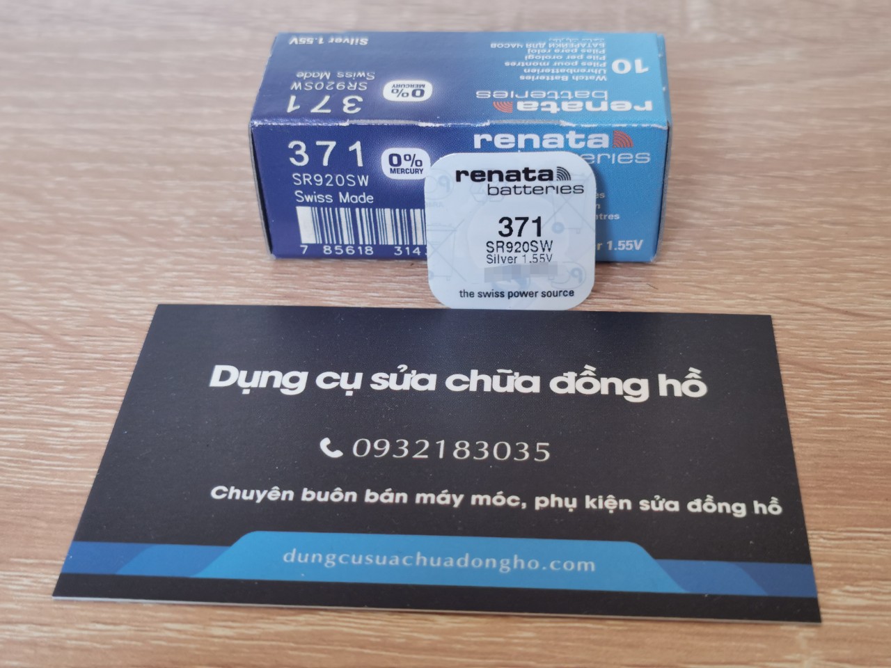 Pin Đồng Hồ Renata 371 SR920SW - pin renata 920 - 371 vỉ 1 viên