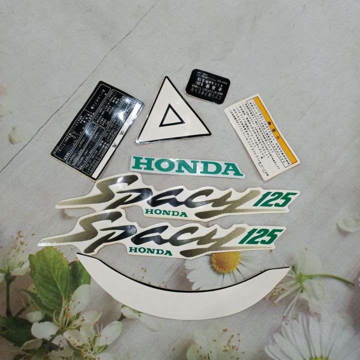 Tem - decal dán trang trí xe SPACY  màu sắc bắt mắt [ THÔNG SỐ - CHỮ SPACY] không bay màu