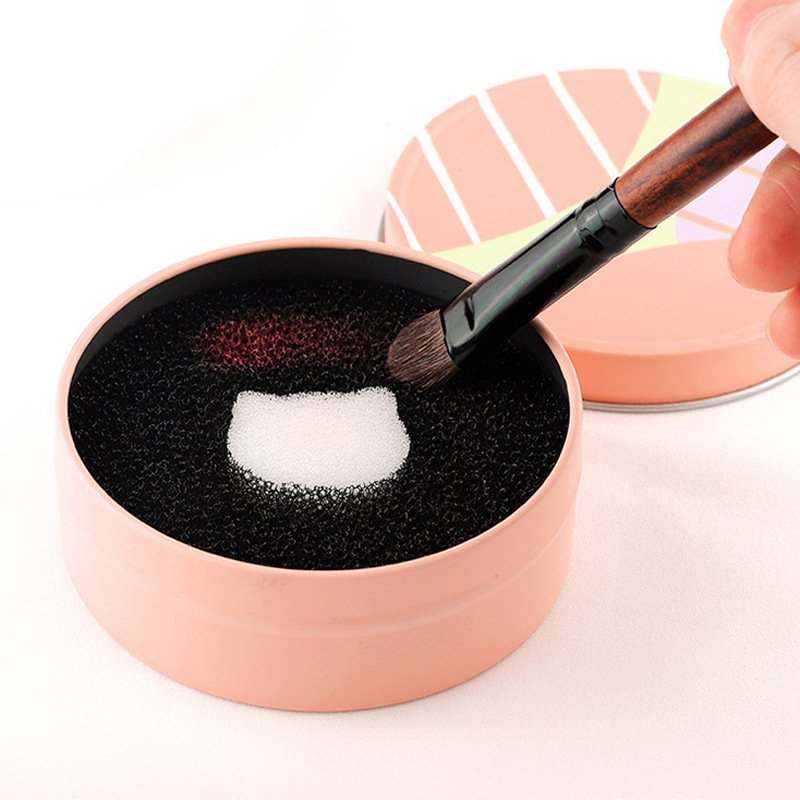 [HCM]Dụng cụ Giặt Cọ Khô Giặt Happy Makeup