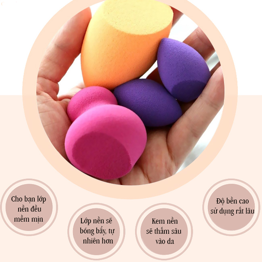 [HCM]Bộ 6 Mút Tán Kem Nền Real Techniques