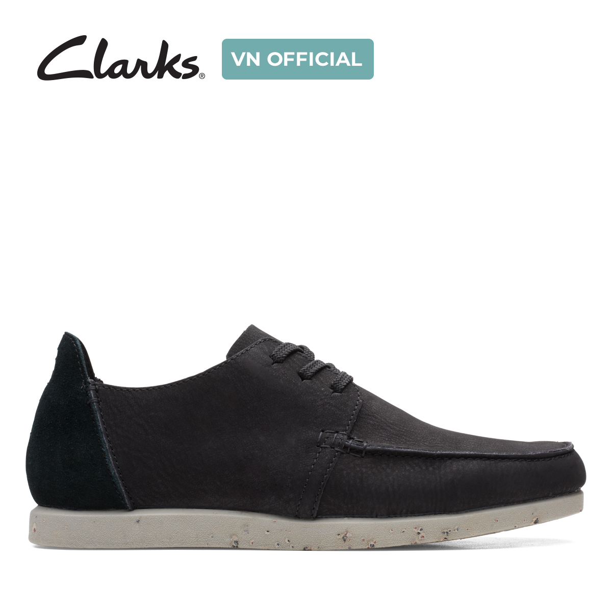 Giày Sneaker Da Nubuck Nam Clarks - ShacreLite Low