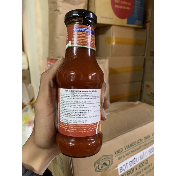 Nước sốt ướp thịt nướng BBQ Remia 250ml