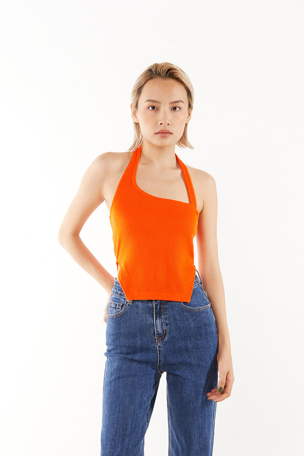 [OUTLET SALE] DOTTIE - Áo kiểu bất đối xứng nữ DOTTIE - T0579