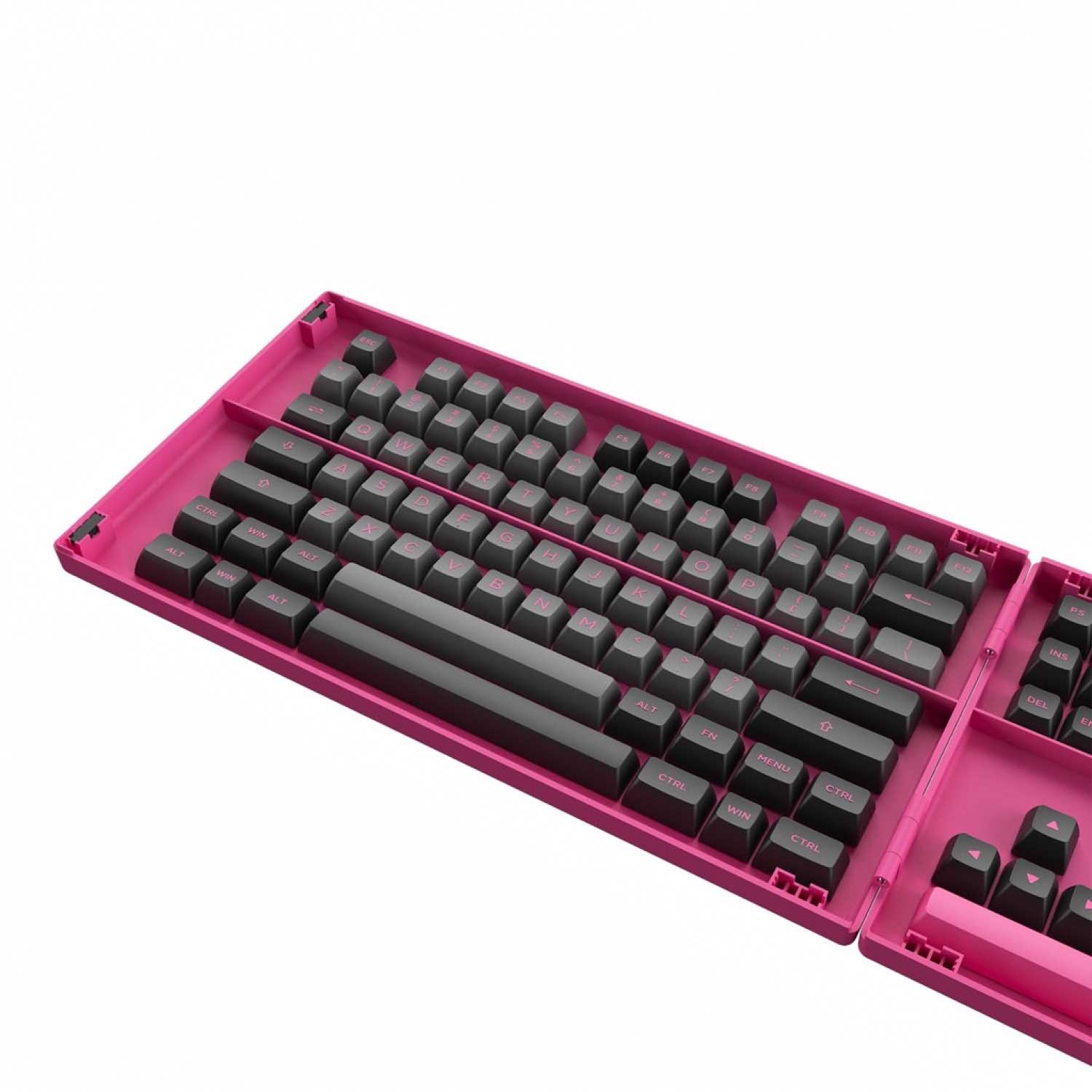 Keycap Cho Bàn Phím Cơ Akko Set – Black & Rose (PBT Double-Shot/ASA profile/197 nút) | Ezpc