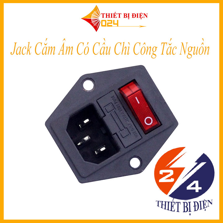 Jack Cắm Âm Có Cầu Chì Công Tắc Nguồn