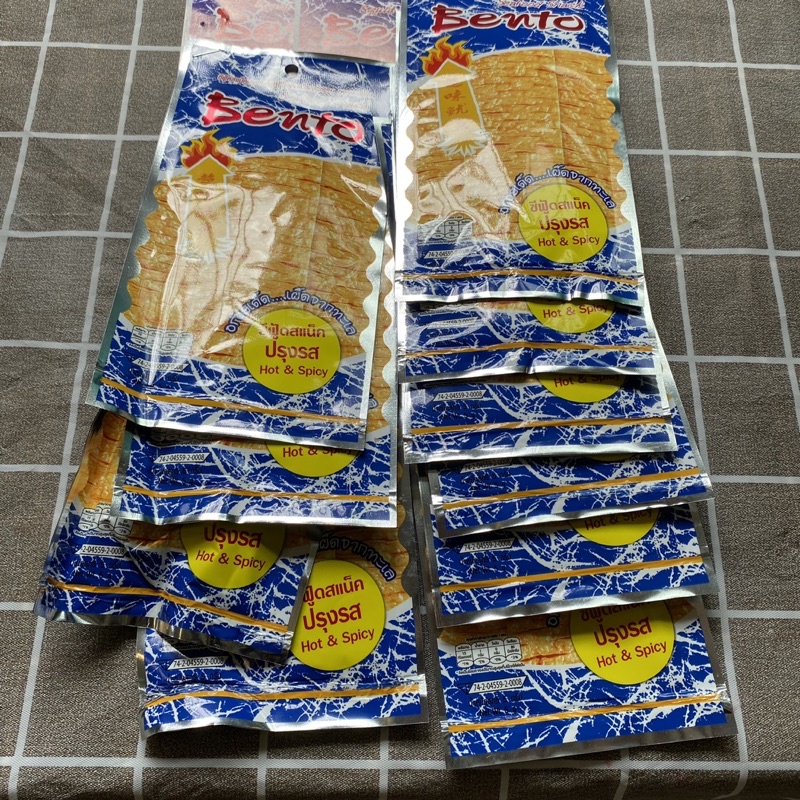 Mực Bento Thái Lan, snack siêu cay gói 5g