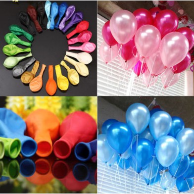 Bóng Nhũ Loại Nhỏ Thái Lan 6" (15Cm) Bịch 50 Chiếc
