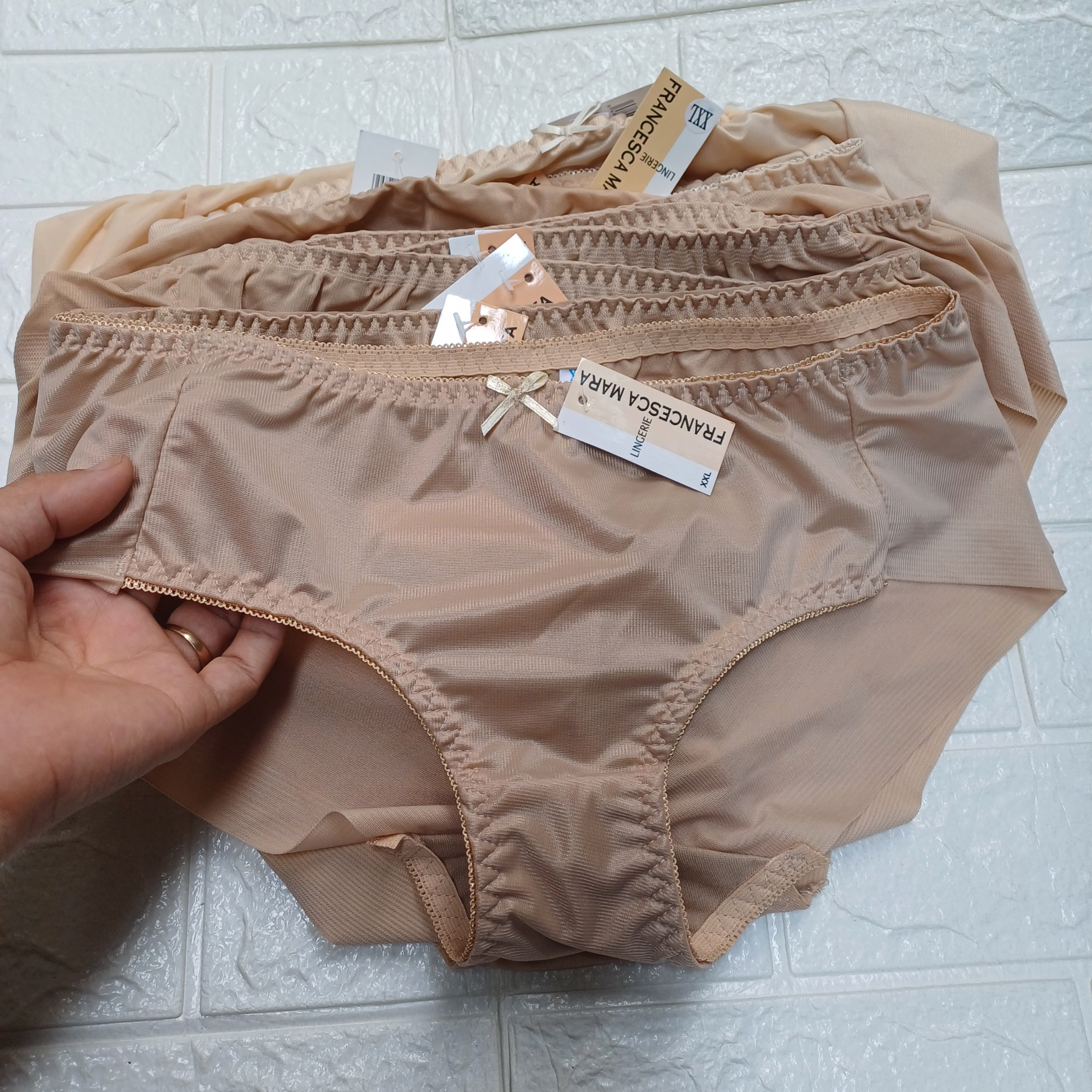 Combo 5 Women's five-piece Voal fabric seamless underwear briefs