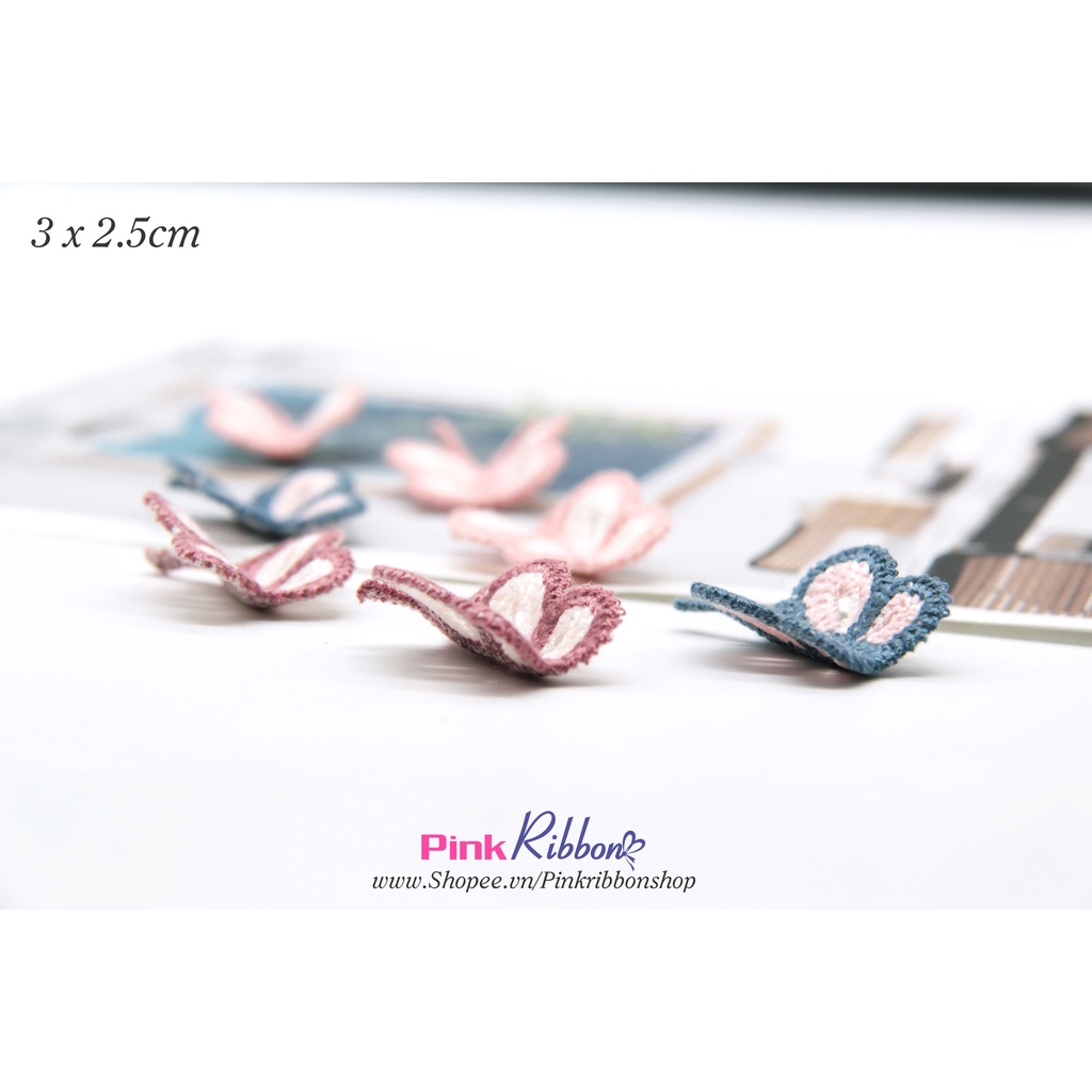 SET 2c - Bướm len cao cấp kích thước 3cm