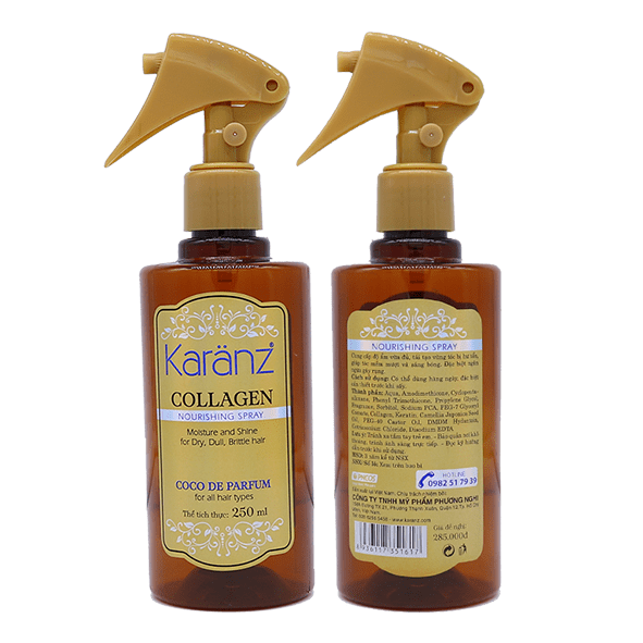 Xịt dưỡng tóc Collagen KARANZ (250ml)