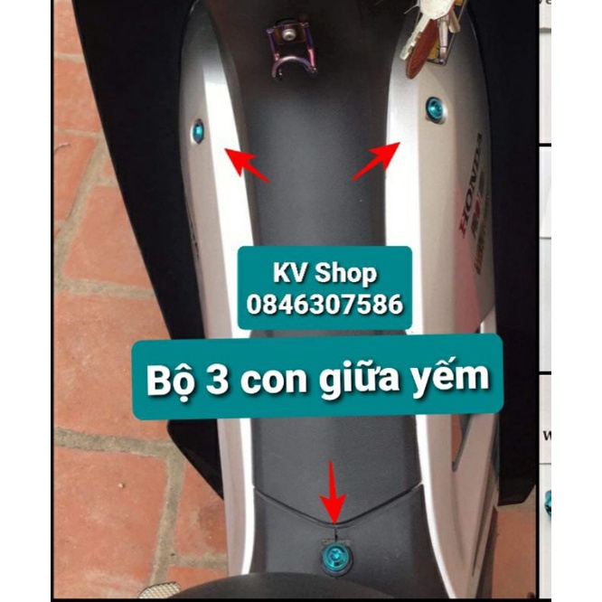 Ốc Titan GR5 Full Ốc Dàn Áo Wave A 50cc - 100 - 110