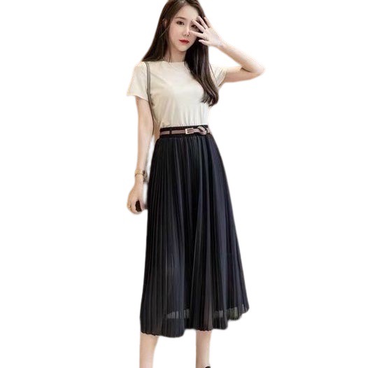 Chân Váy Ruby Đai Nhỏ Vintage