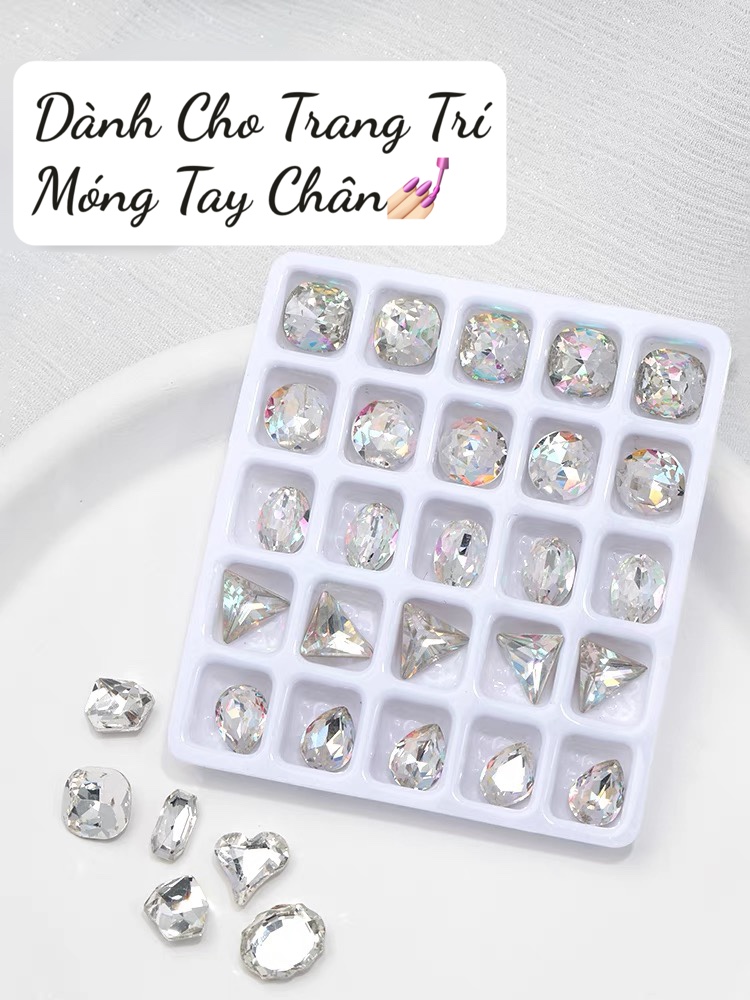 Đá Khối Trang Trí Móng Set 20 - 25 Viên