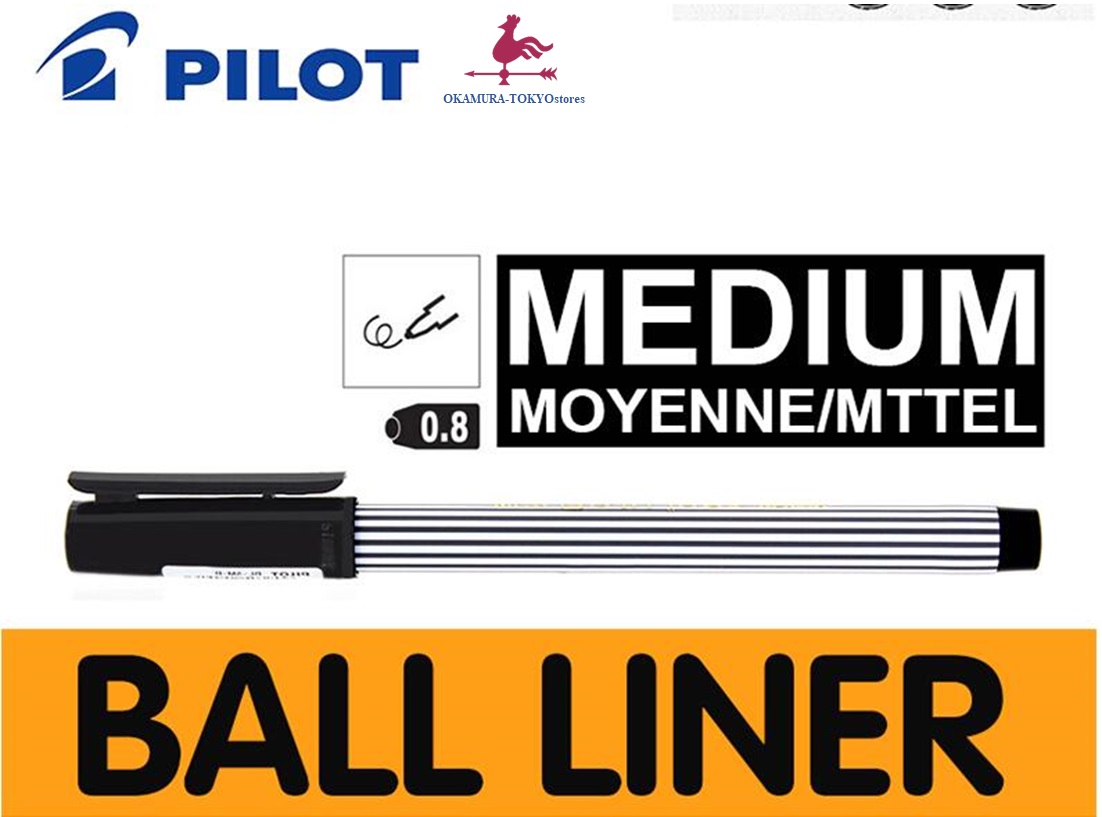 Bút ball liner mực đen ngòi 1.0mm