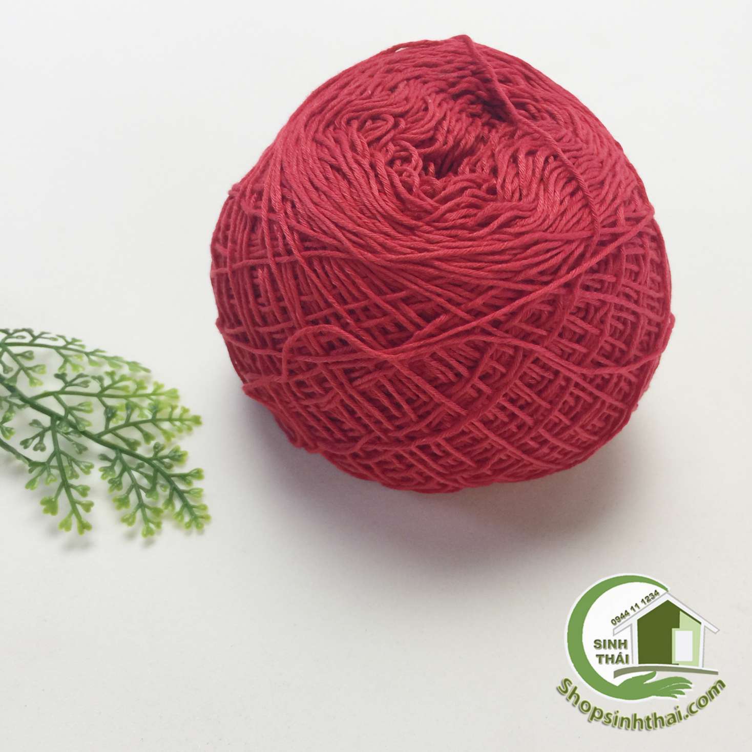 [HCM]Chỉ móc - chỉ đan lát móc áo móc giỏ móc khăn chỉ cotton cao cấp màu đỏ