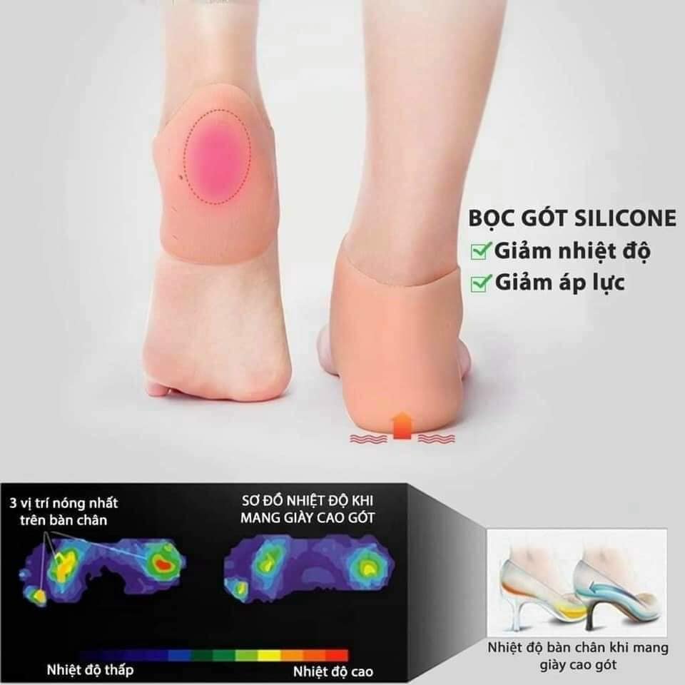 Cặp Silicon Bọc Gót Chân Chống Nứt Nẻ Gót