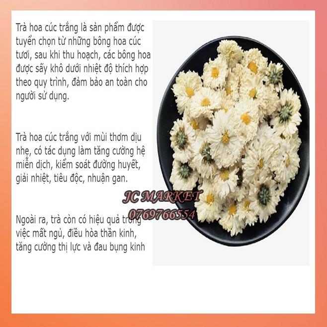 [HCM]100 gram Trà Hoa Cúc Trắng
