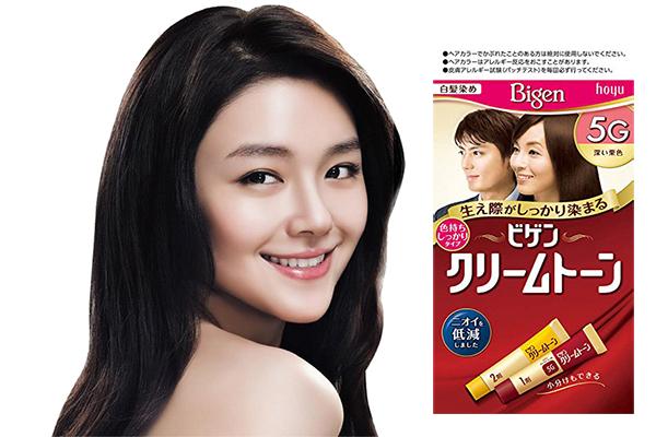 Thuốc nhuộm tóc phủ bạc Bigen 7G màu đen  Nhật Mẫu mới