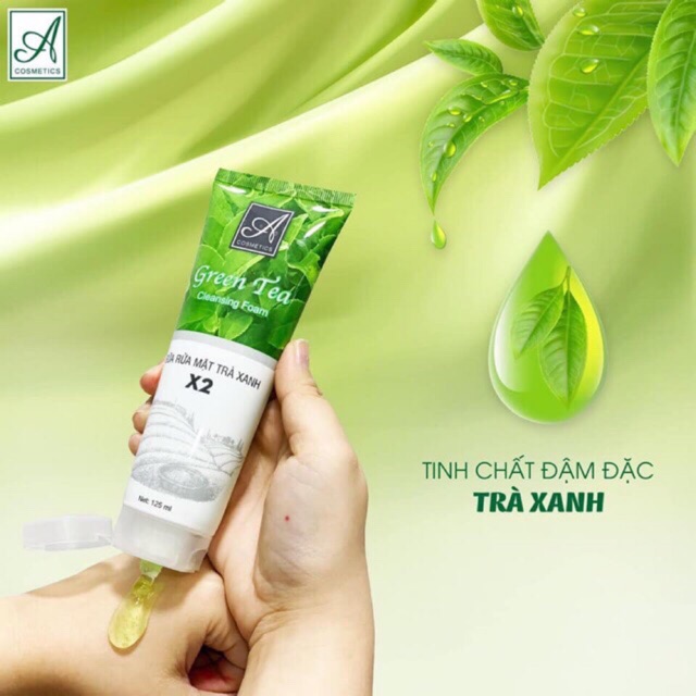 [HCM]Sữa rửa mặt trà xanh x2 A Cosmetics