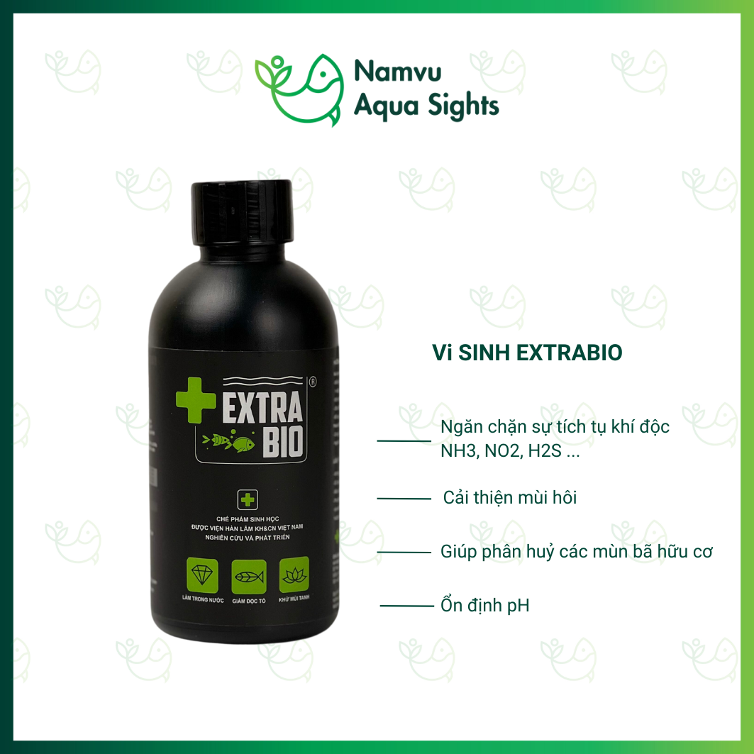 Vi sinh Extrabio cho bể cá, bể thuỷ sinh