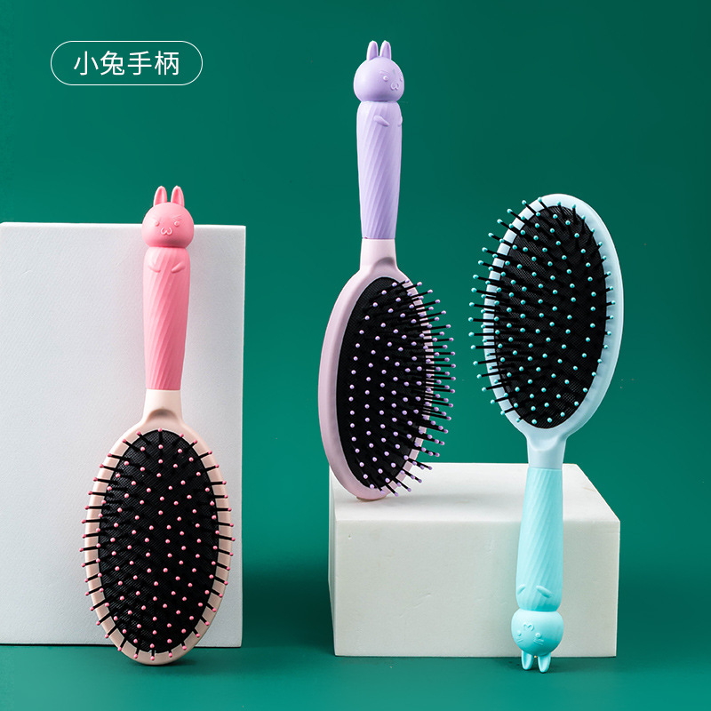 Lược Chải Tóc Gai Hình Oval Gỡ Rối, Massage Chân Thú