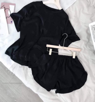 Bộ ngủ lụa ngọc trai Nacy cao cấp ⚡️FREE SHIP⚡️bộ đùi lụa