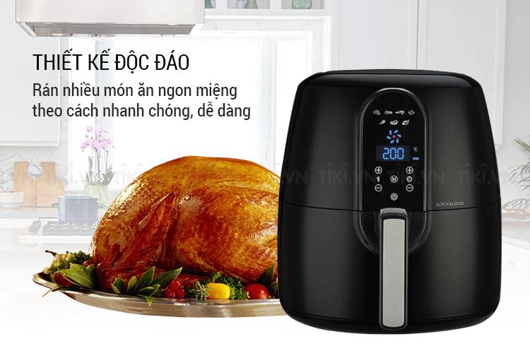 NỒI CHIÊN KHÔNG DẦU LOCK&LOCK EJF151BLK 5.2L