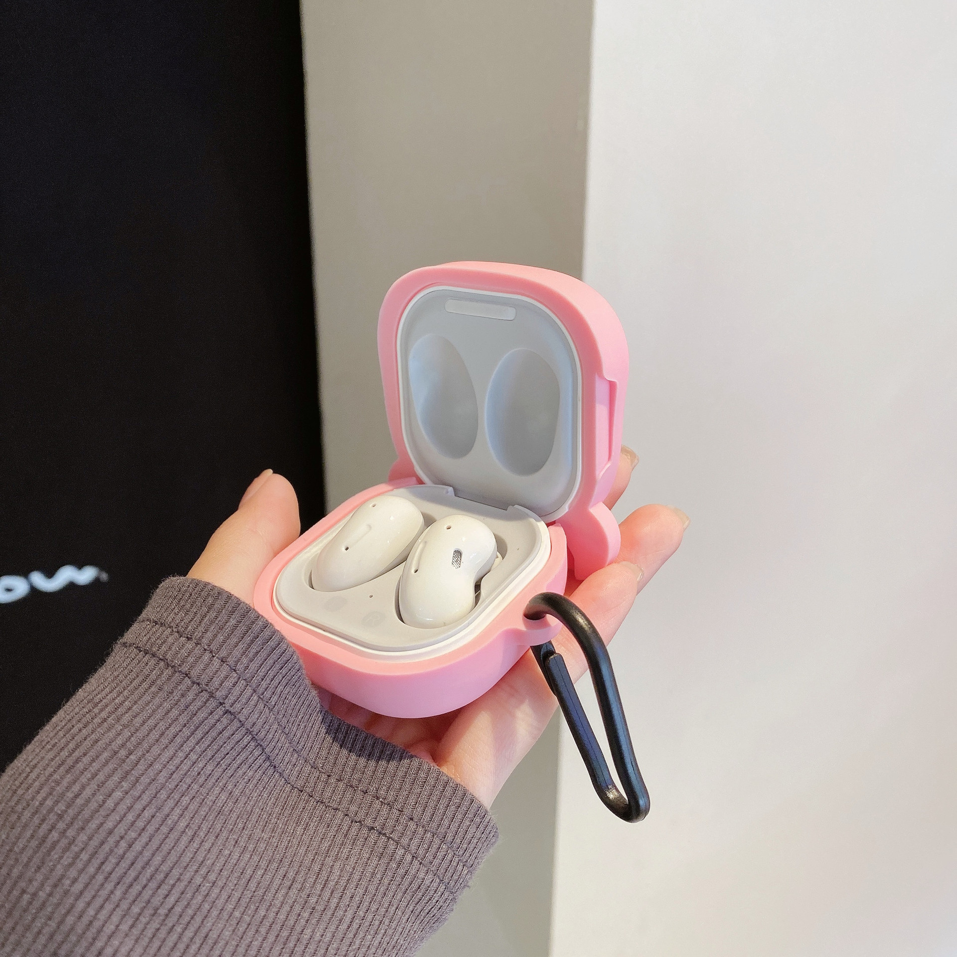 Case Vỏ Ốp Samsung Buds 2 Pro/Buds 2/Buds Live/Buds Pro Gấu Hoa văn