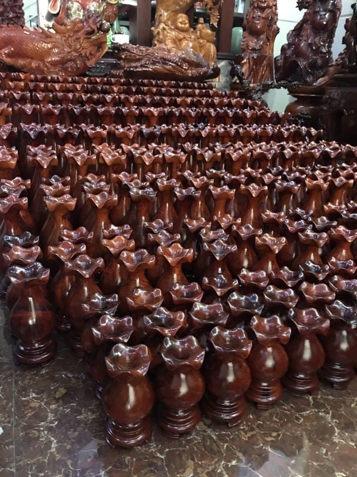 Bộ lục bình 9 món gỗ Hương