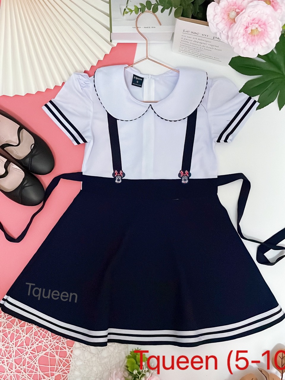 Đầm học sinh - Vải kate lụa - Danangsale