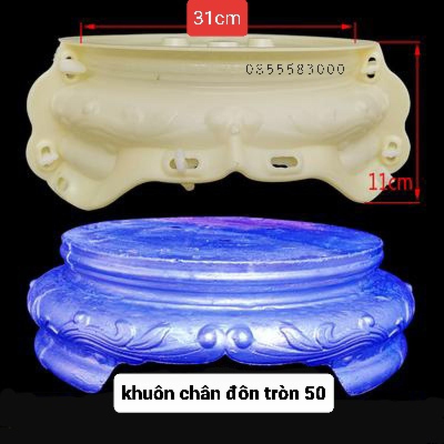 khuôn đúc chân đôn tròn 50 (chân đôn)