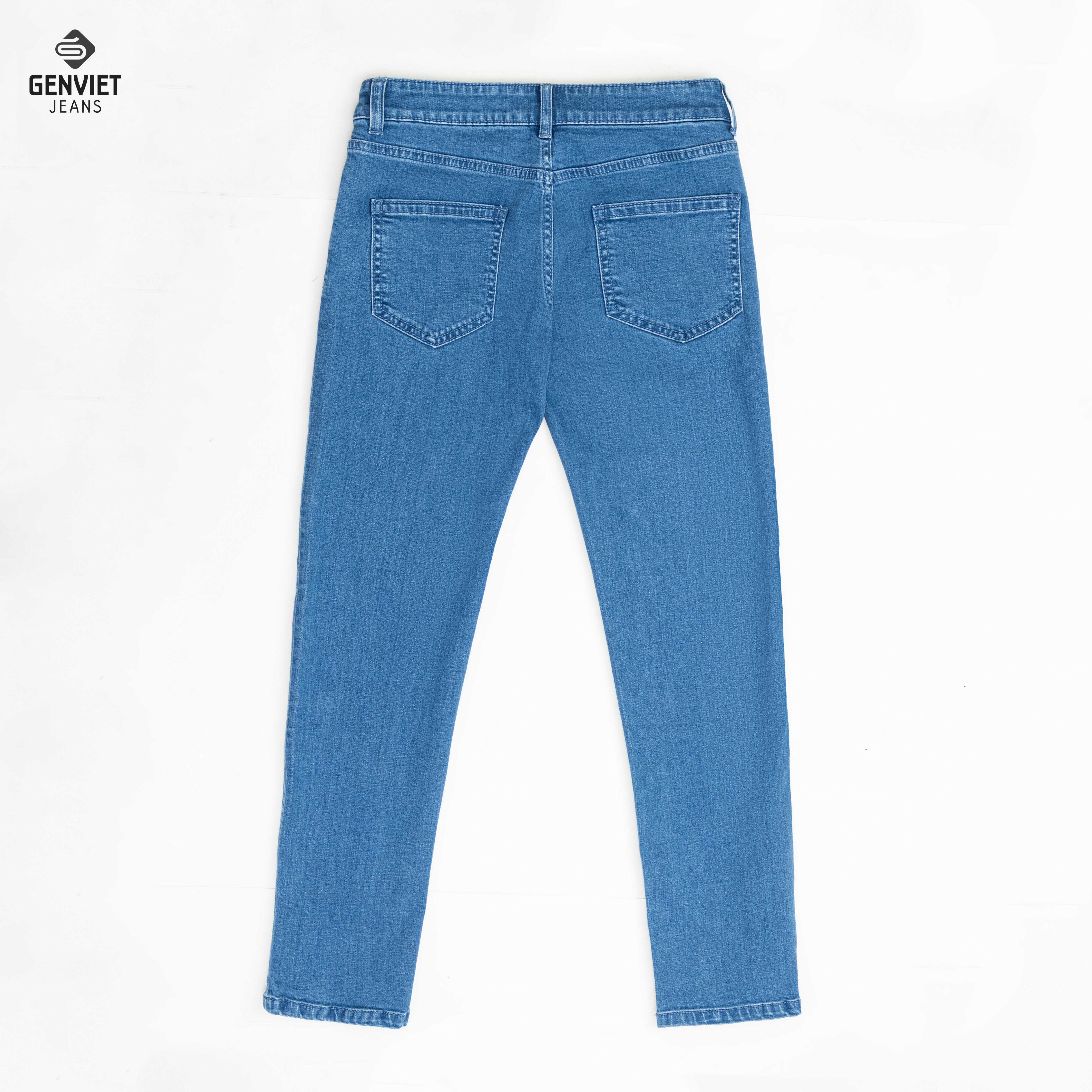 Quần Jeans Dài Nữ Genviet Basic Trơn Đơn Giản DQ109J8128