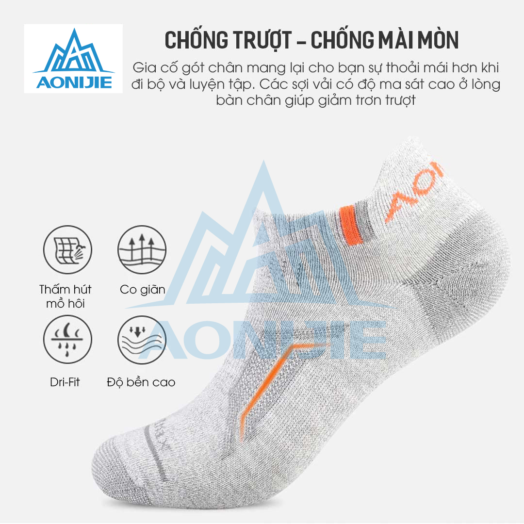 Combo 3 Đôi Tất Chạy Bộ Thể Thao Aonijie E4101