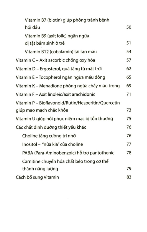 Sách Fahasa - Vitamin & Khoáng Chất (Tái Bản 2022)