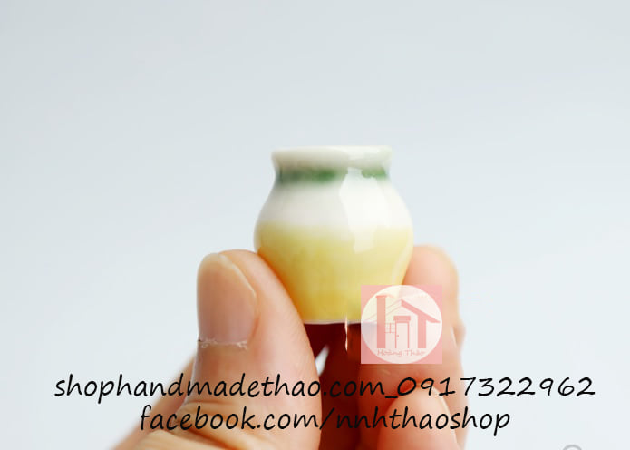 Miniature Trang Trí Mô Hình, Dollhouse_Bình Sứ