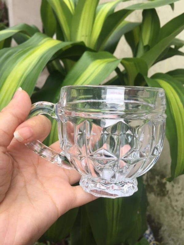 Hộp 6 Cốc Thủy Tinh Có Quai
