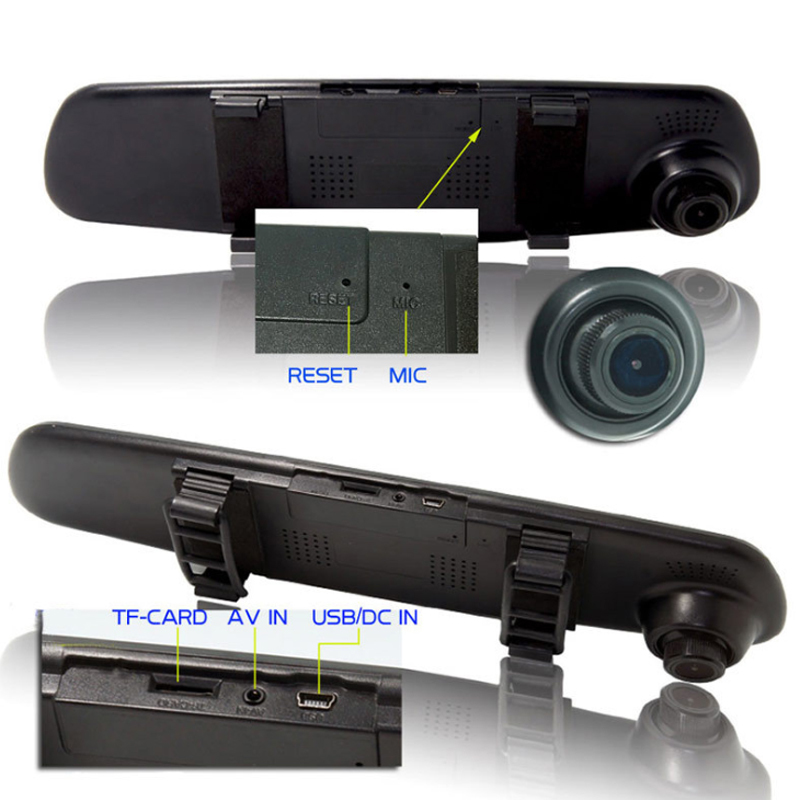 Camera Gương Giám Sát Hành Trình 4.3 Inch