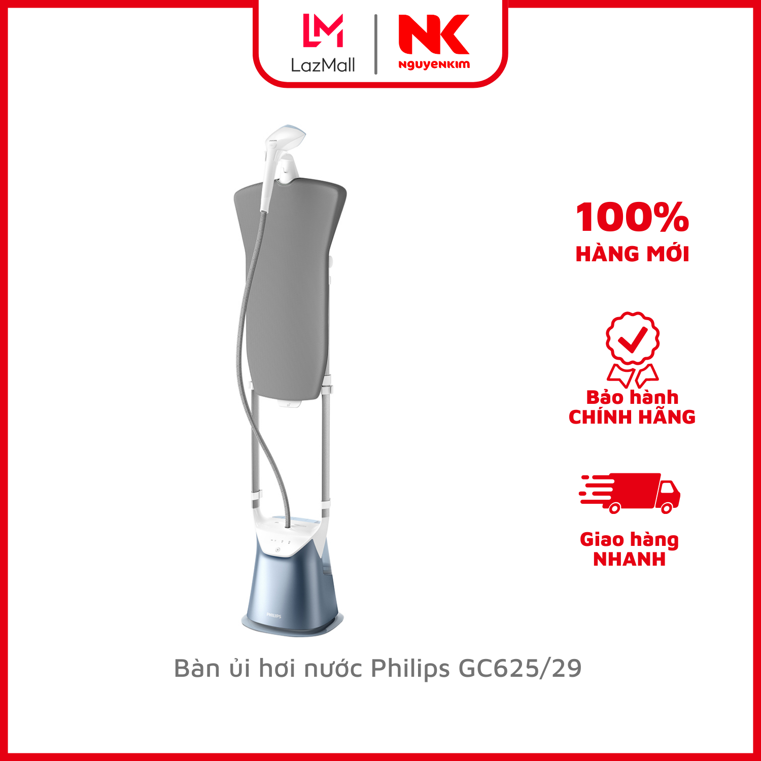 Bàn ủi hơi nước philips gc625/29