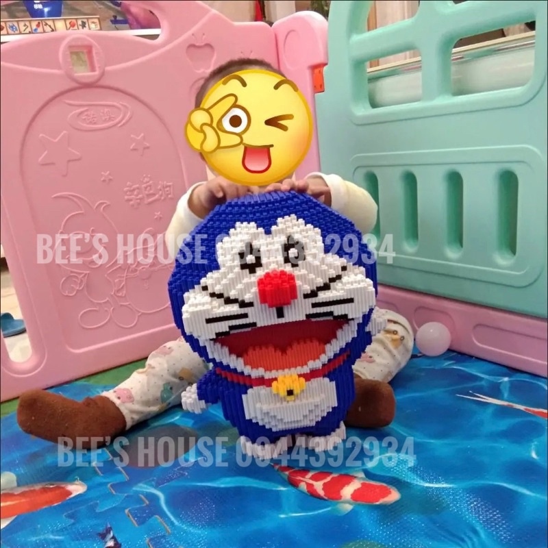 Mô hình lego Khối Lego Đồ chơi giáo dục trẻ em✓┅☞  Lego doremon - Đồ chơi xếp hình lắp ráp mèo máy doraemon siêu to nano block