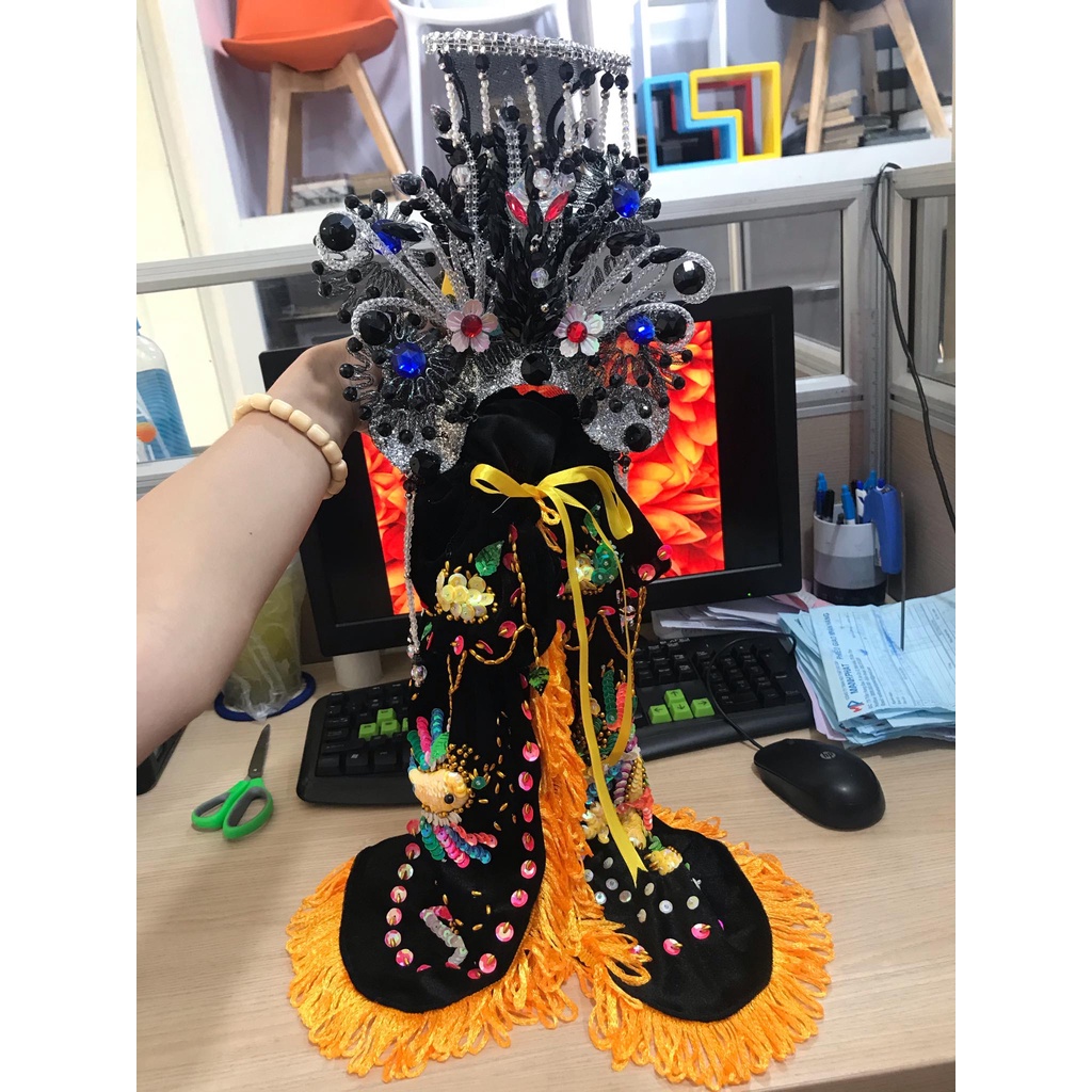 Áo mão bà diêu trì địa mẫu cao 30cm - mẫu: btm