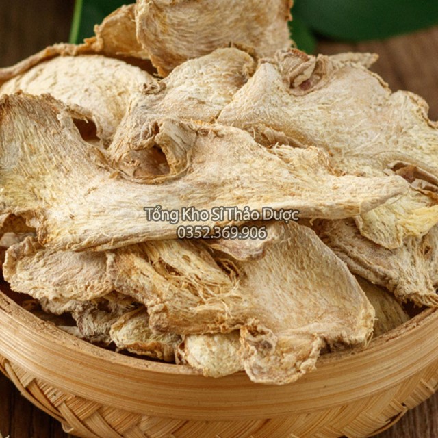 Gừng khô thái lát 100g - thơm sạch