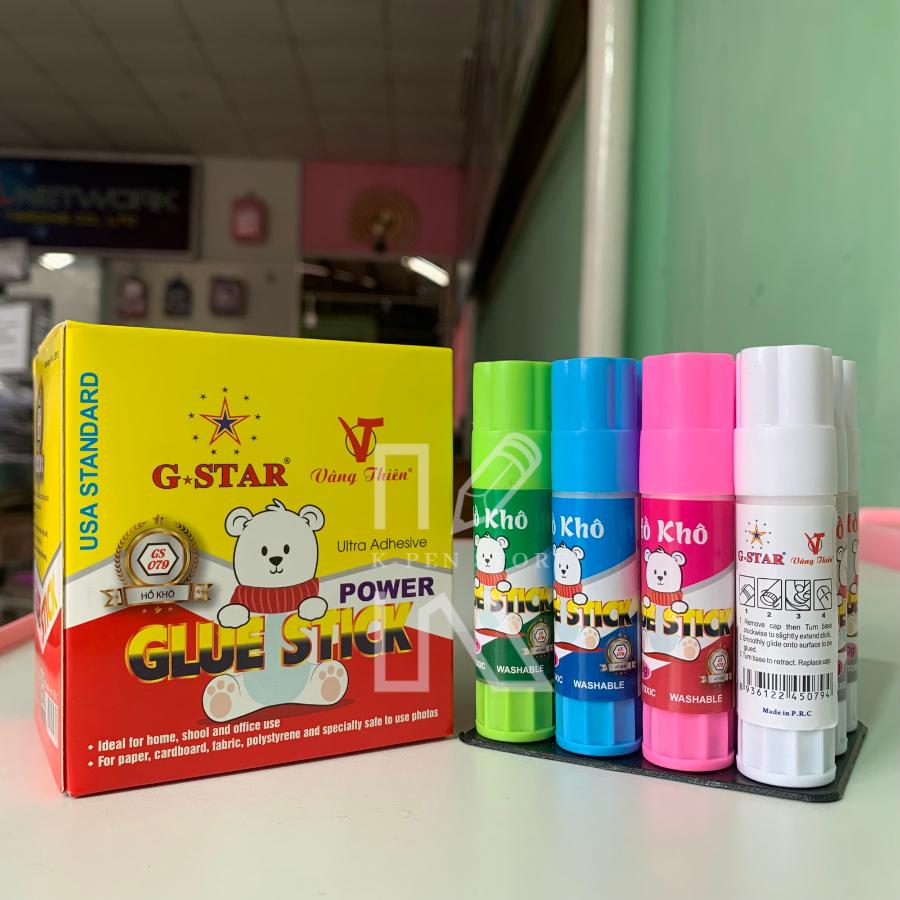 Hộp 12 Chai Hồ Khô G-Star GS-079, Độ Bám Dính Tốt