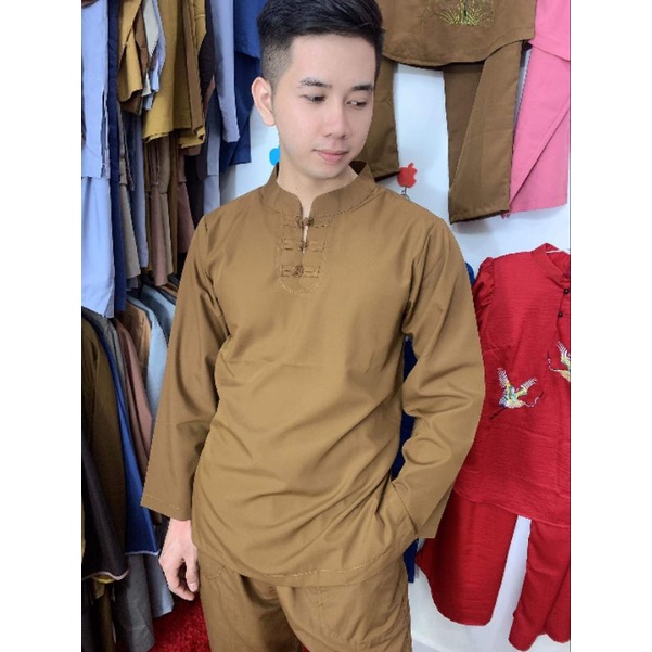 đồ bộ đi chùa nam,3 nút kate