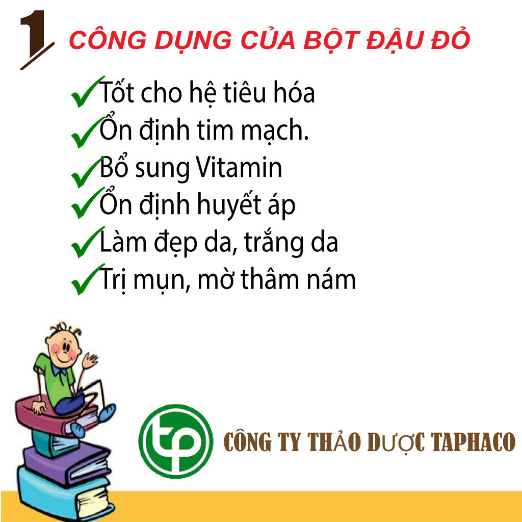 [HOT] Bột đậu đỏ nguyên chất 200g- Thảo Dược Tấn Phát