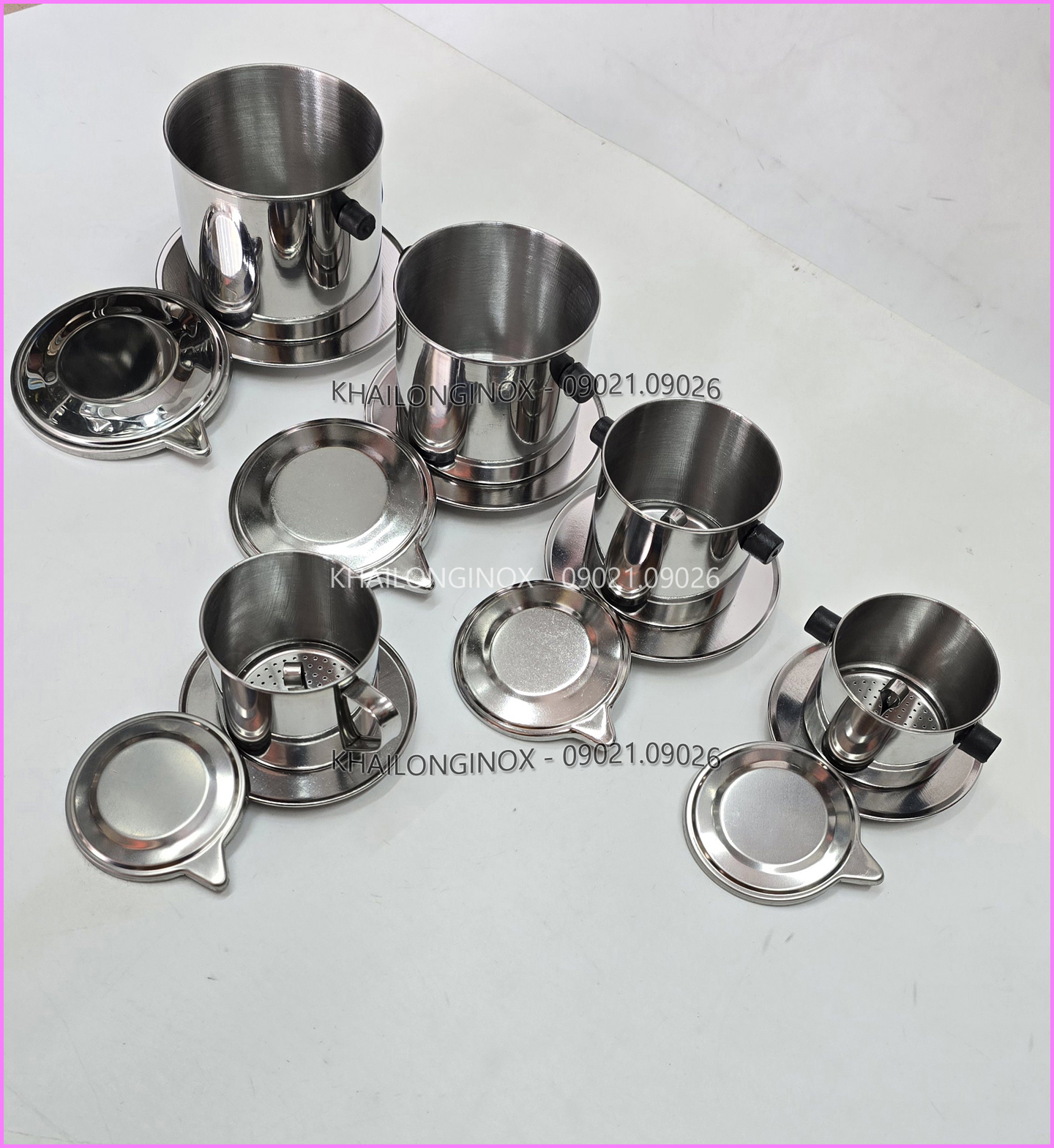 PHIN PHA CÀ PHÊ INOX 7,8,9,10