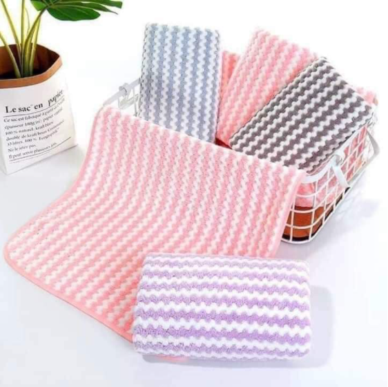 Khăn mặt lông mịn xuất Hàn 30x50cm siêu thấm nước