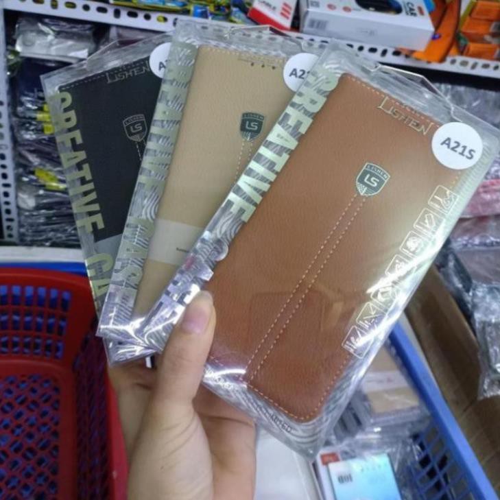 Bao da Lishen Samsung A21S Có ngăn cài thẻ