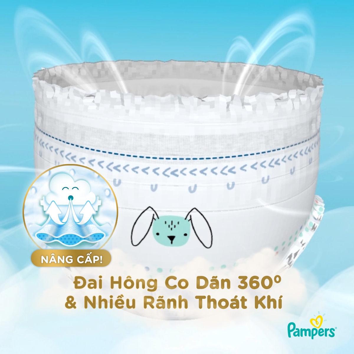 Tã quần Pampers Nhật Bản new (M, 6-11kg, 48 miếng)