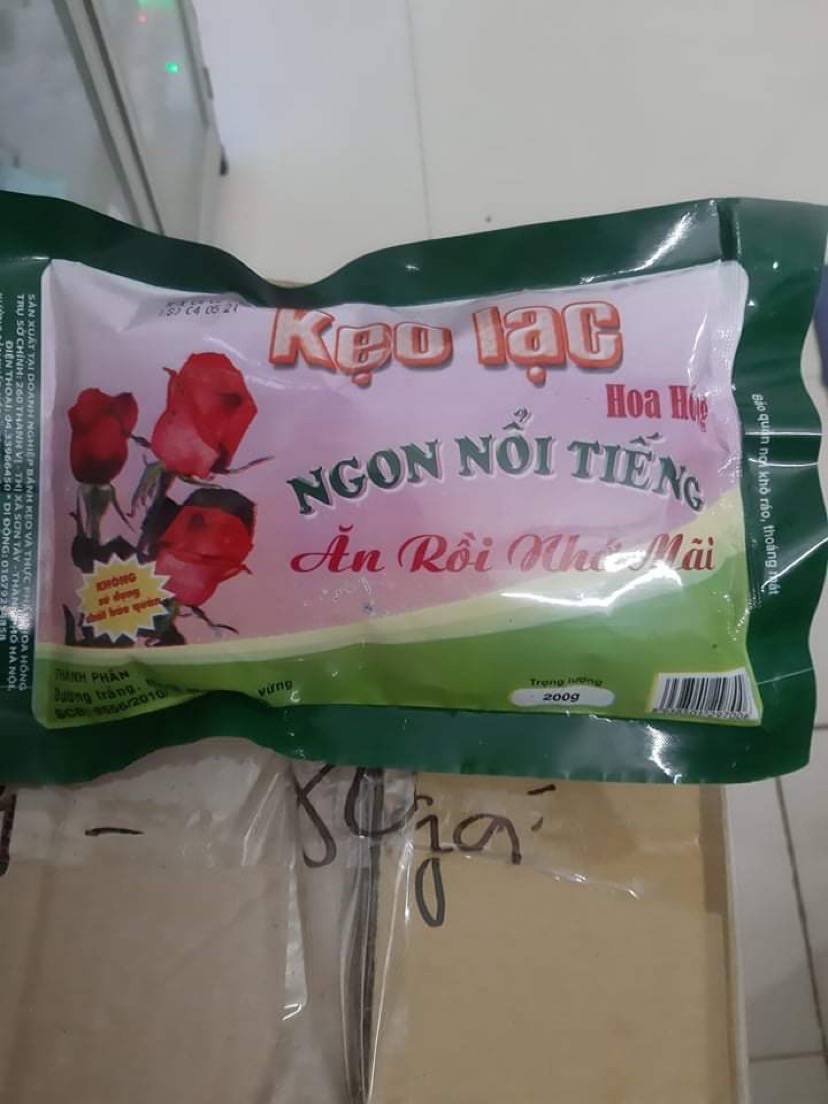 Kẹo lạc hoa hồng ( 25k/gói 200g )